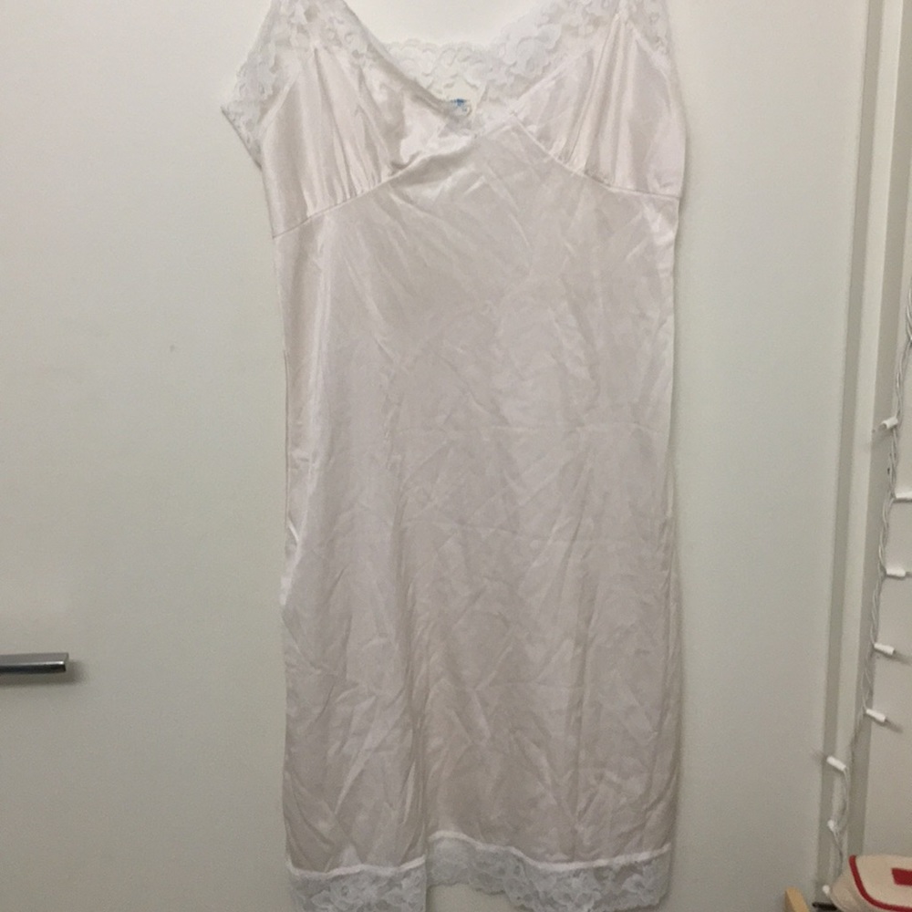 ADORABLE White Slip Dress